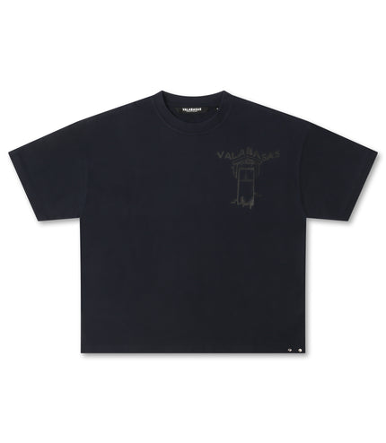 Valabasas Reveal Boxy Oversized Tee - Navy