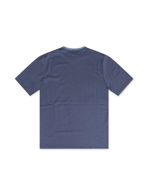 Boss Kids All-Over Monogram Tee - Blue