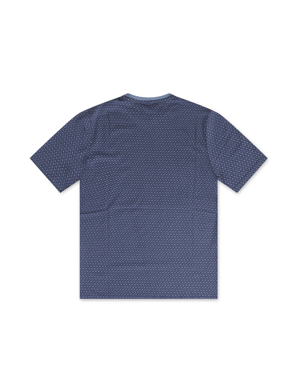 Boss Kids All-Over Monogram Tee - Blue