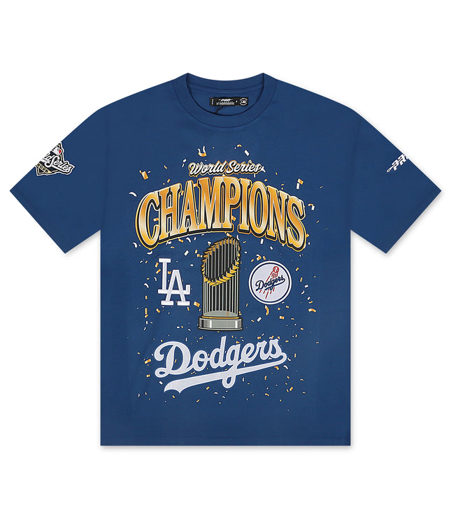 Pro Standard Dodgers World Series Champions Tee - Blue