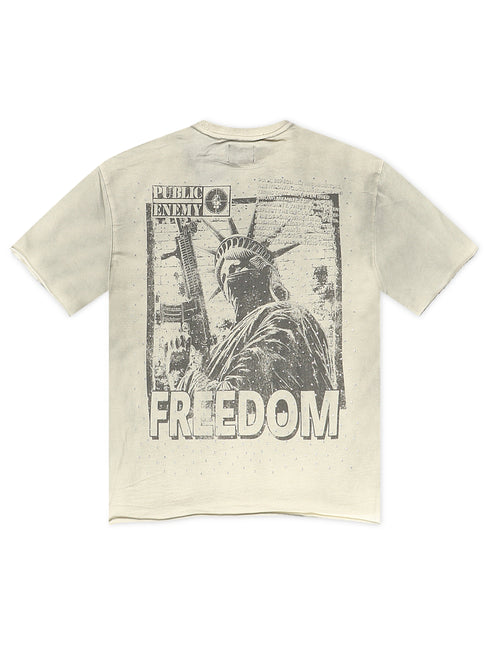 YRBZ Arms Cropped Tee - Cream