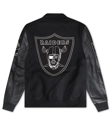 Pro Standard Raiders Varsity Jacket - Black