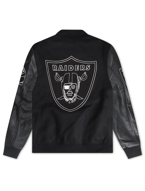 Pro Standard Raiders Varsity Jacket - Black