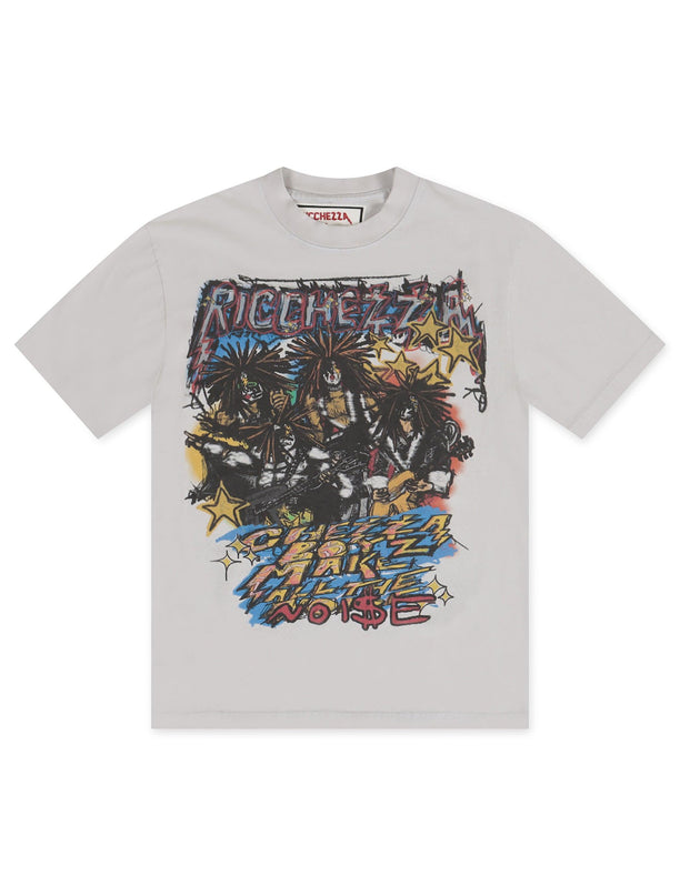 RICCHEZZA CHEZZA BOYZ TEE - WASHED GREY RICCHEZZA