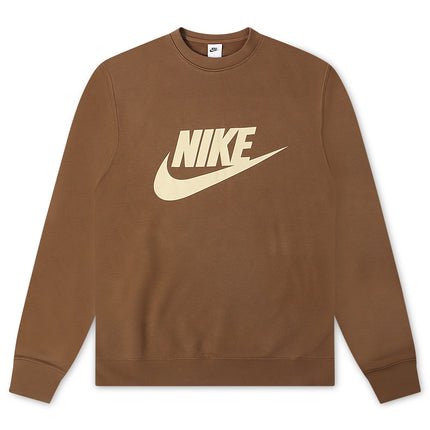 Nike Mens Club Crewneck - Mosswood Brown