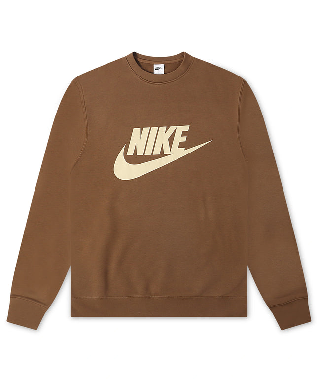 Nike Mens Club Crewneck - Mosswood Brown