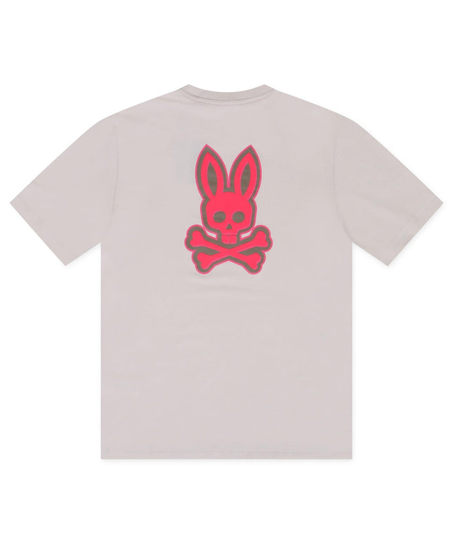 PSYCHO BUNNY SLOAN BACK GRAPHIC TEE - NATURAL LINEN PSYCHO BUNNY