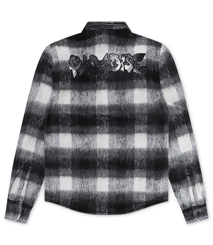 Jordan Craig Graffiti Shirt Jacket - Black