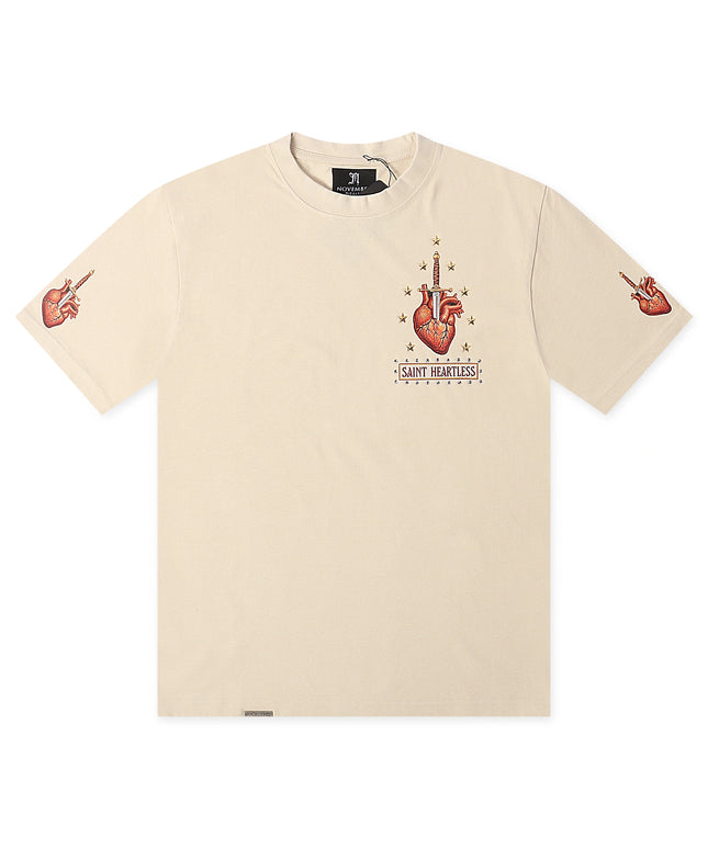 November Reign Saint Heartless Tee - Tan