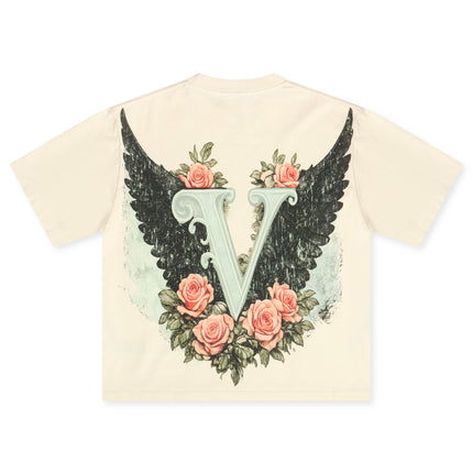 Vtilted Blossom Tee - Cream