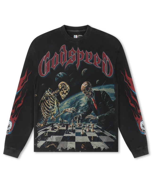 Godspeed Checkmate Long Sleeve - Black Wash