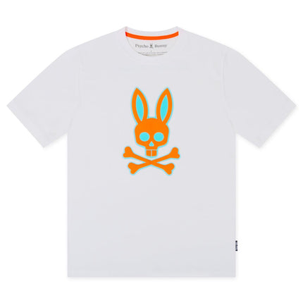 Psycho Bunny Wellington Graphic Tee - White - Denim Exchange 
