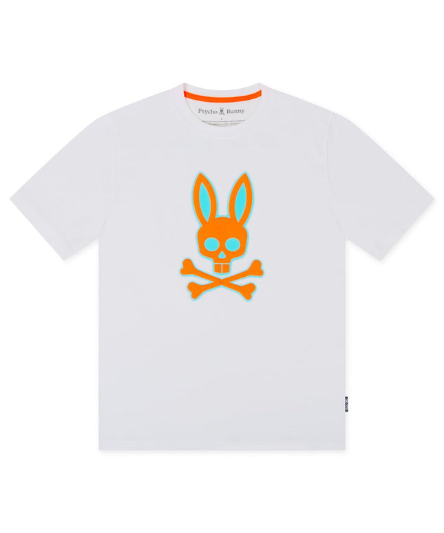 Psycho Bunny Wellington Graphic Tee - White - Denim Exchange