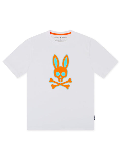 Psycho Bunny Wellington Graphic Tee - White - Denim Exchange 