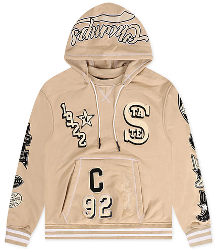 Jordan Craig Champs Pullover Varsity Hoodie - Vintage Khaki