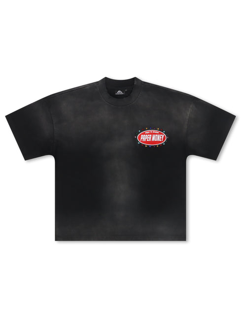 Paper Money Crown Jewels Tee - Washed Black