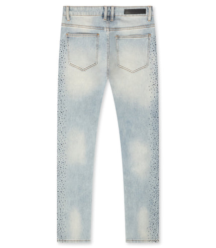 Embellish Frost Denim Slim Jeans - Blue