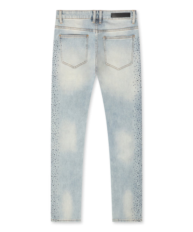 Embellish Frost Denim Slim Jeans - Blue