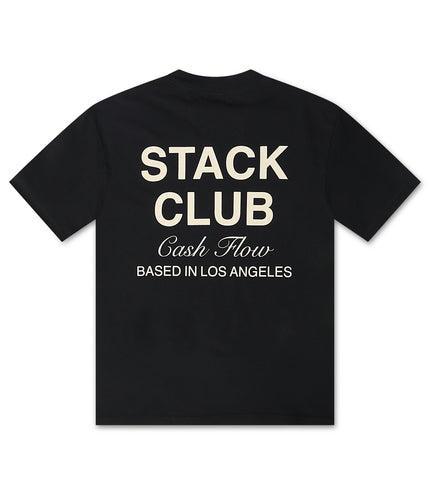 Stack Club Cash Flow Tee - Navy/Cream