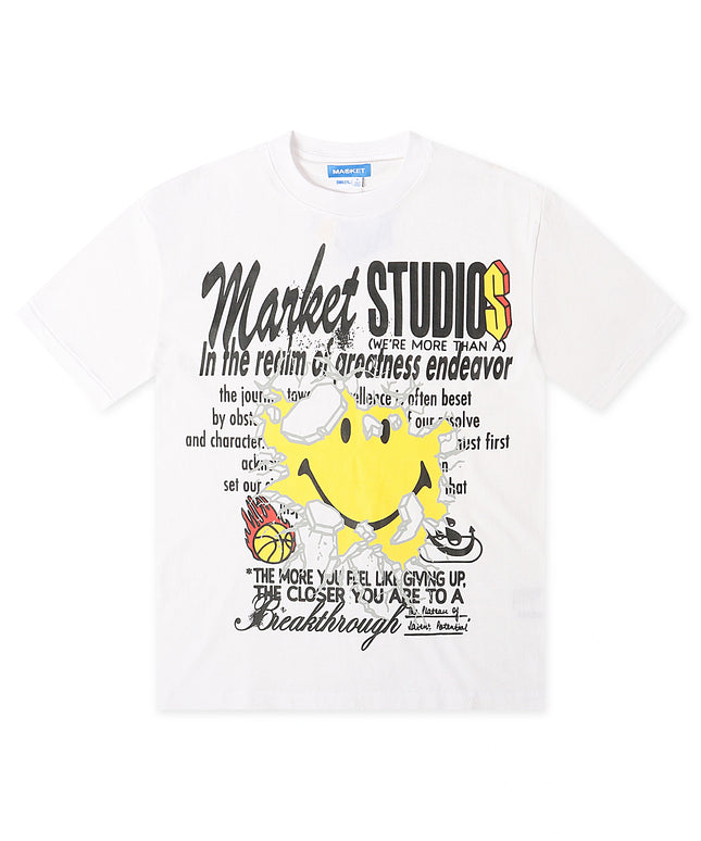 Market Studios Smiley Greatness Tee - White