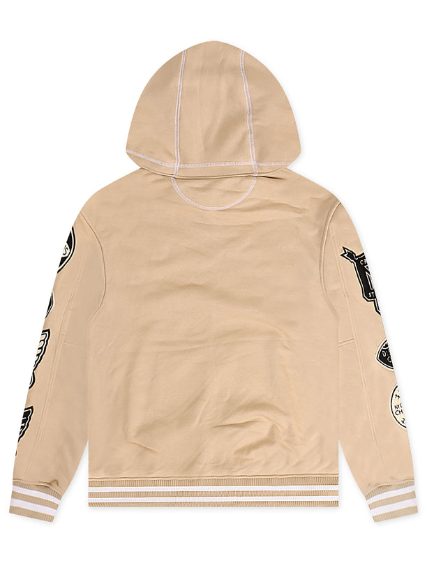 Jordan Craig Champs Pullover Varsity Hoodie - Vintage Khaki