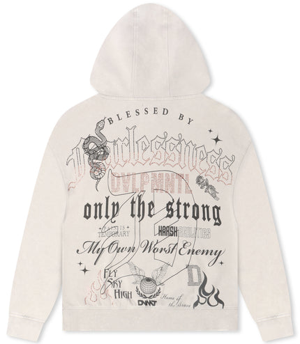 Rebel Denim Fearlessness Hoodie - Grey