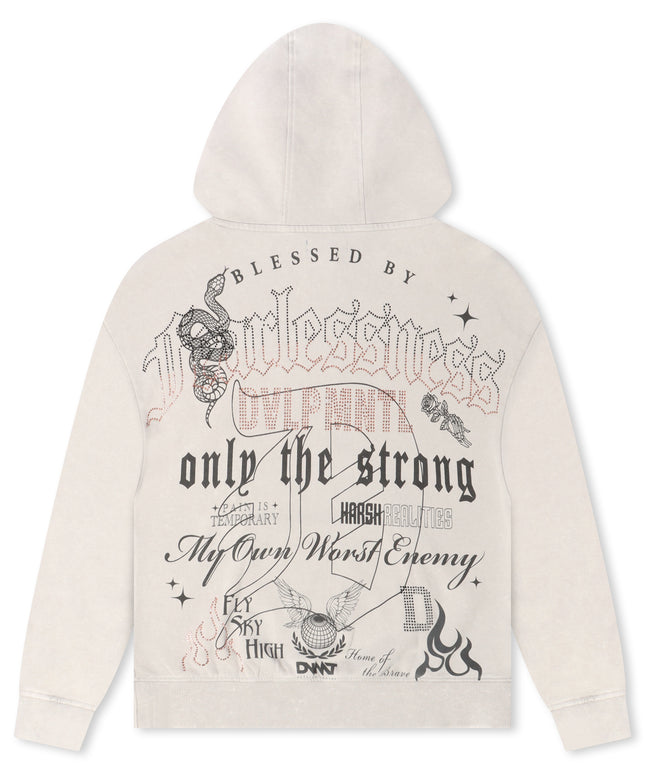 Rebel Denim Fearlessness Hoodie - Grey