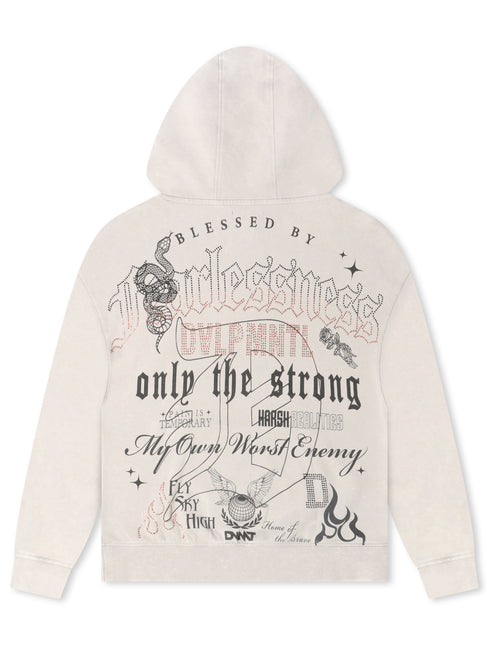 Rebel Denim Fearlessness Hoodie - Grey - denim exchange