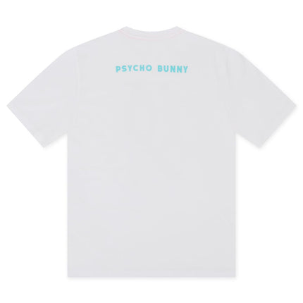 Psycho Bunny Wellington Graphic Tee - White - Denim Exchange 