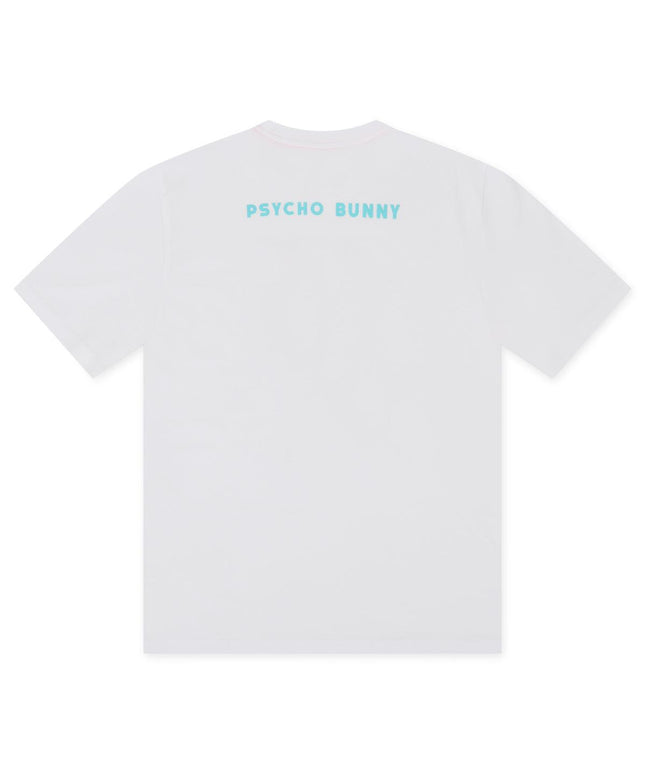 Psycho Bunny Wellington Graphic Tee - White - Denim Exchange