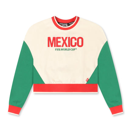 FIFA 2026 Womens Mexico Cropped Sweater - Cream