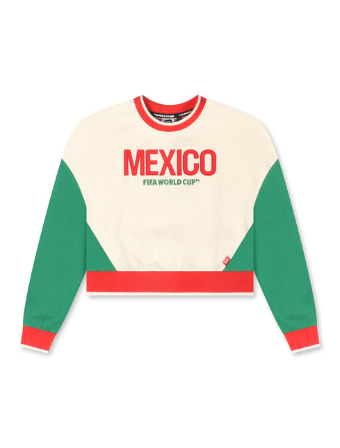FIFA 2026 Womens Mexico Cropped Sweater - Cream