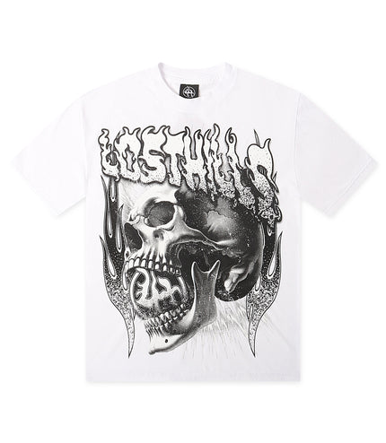 Lost Hills Inferno Skull Tee - White