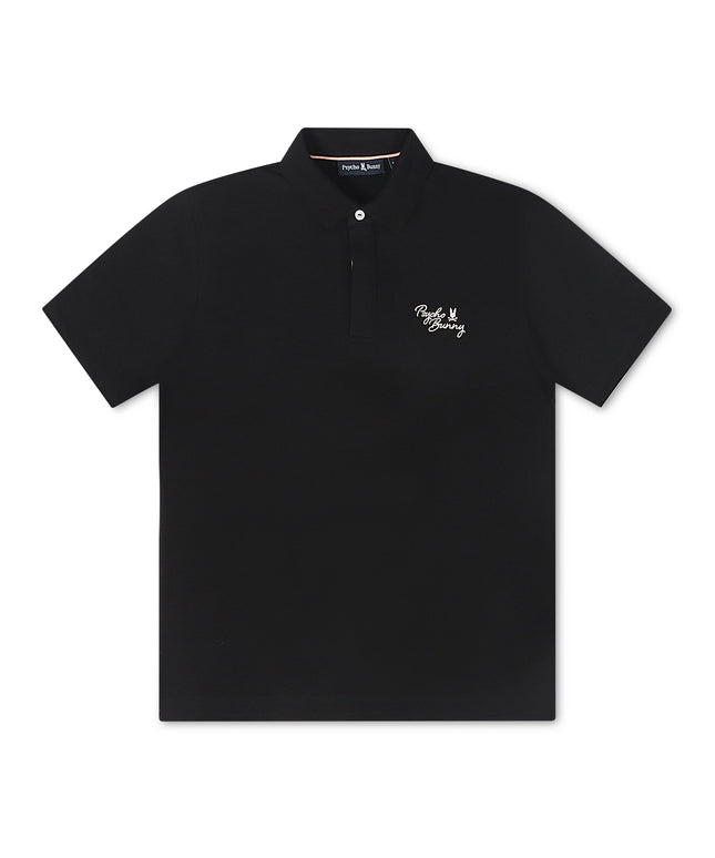 Psycho Bunny Desert Pique Polo - Black