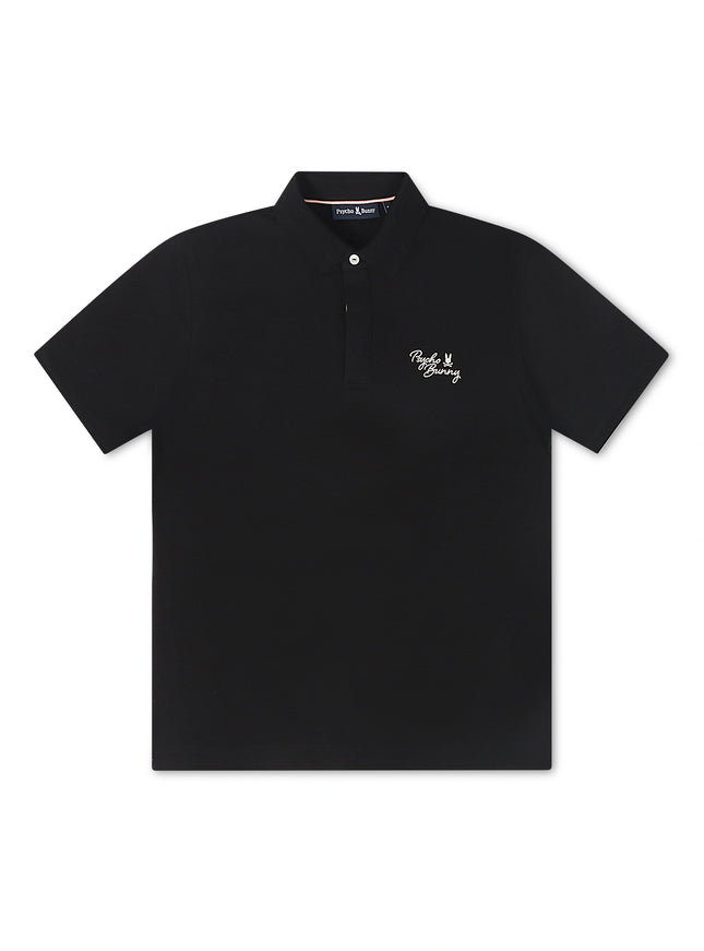 Psycho Bunny Desert Pique Polo - Black