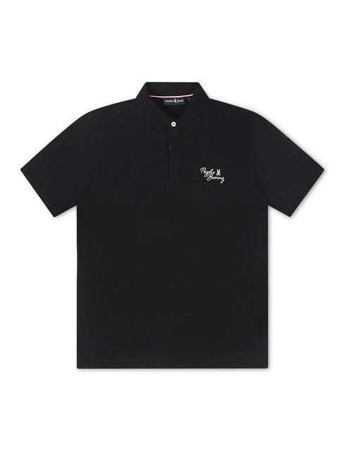 Psycho Bunny Desert Pique Polo - Black