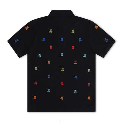 Psycho Bunny Bonham Pique Polo - Black - Denim Exchange 