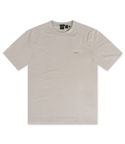 Boss Green Contrast Logo Tee - Cream