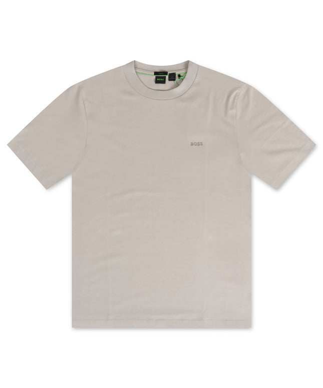 Boss Green Contrast Logo Tee - Ivory