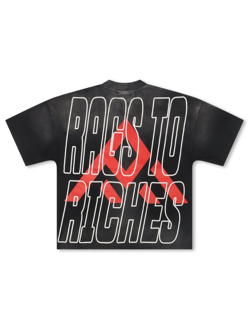 Paper Money Crown Jewels Tee - Washed Black