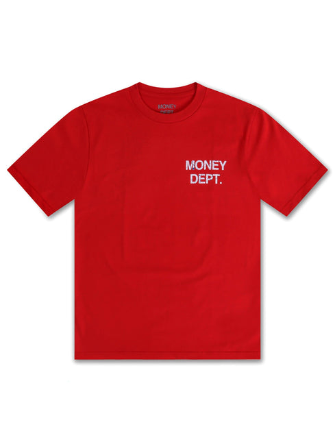 Money Dept. Los Angeles Heavyweight Tee - Red/White/Blue Oreo - Denim Exchange 