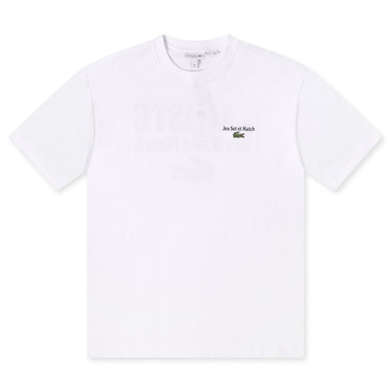 Lacoste Loose Fit Heavy Jersey Tee - White