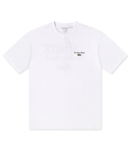 Lacoste Loose Fit Heavy Jersey Tee - White