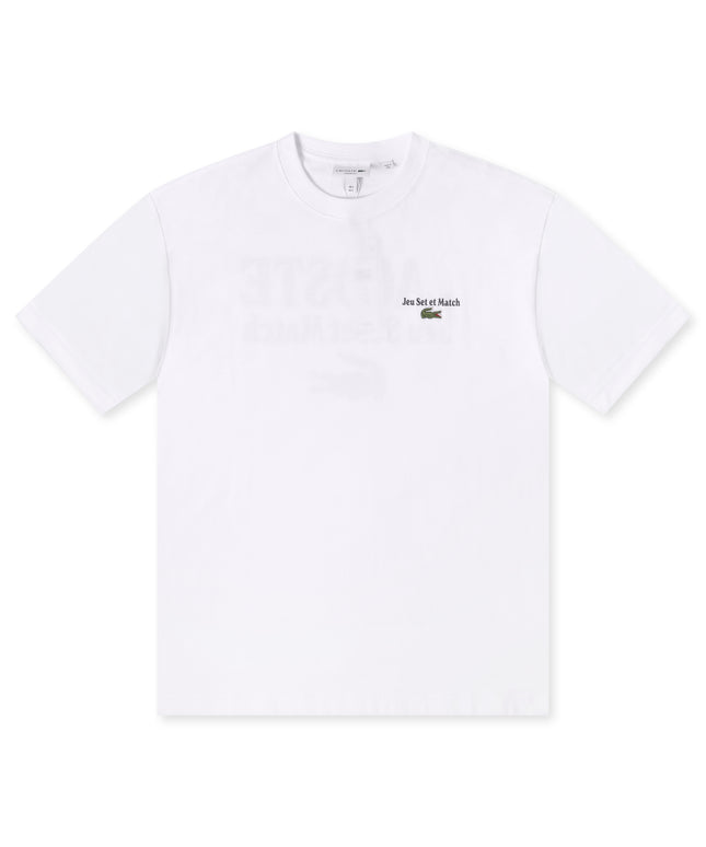 Lacoste Loose Fit Heavy Jersey Tee - White