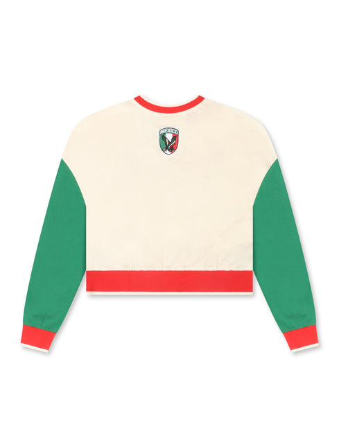 FIFA 2026 Womens Mexico Cropped Sweater - Cream