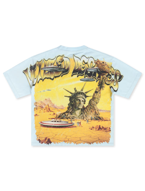 Vtilted Dune Tee - Light Blue