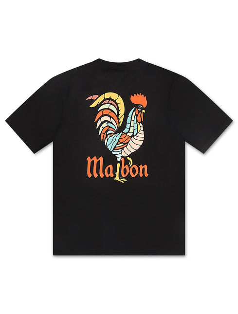 Malbon Bermuda Rooster Tee - Black