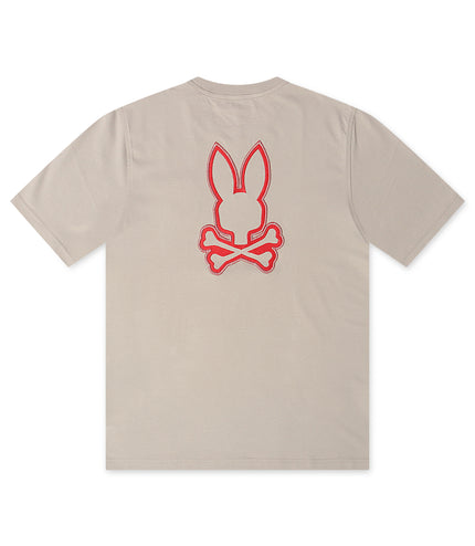 Camiseta con gráfico de la espalda de Walter de Psycho Bunny - Oyster (color actualizado)