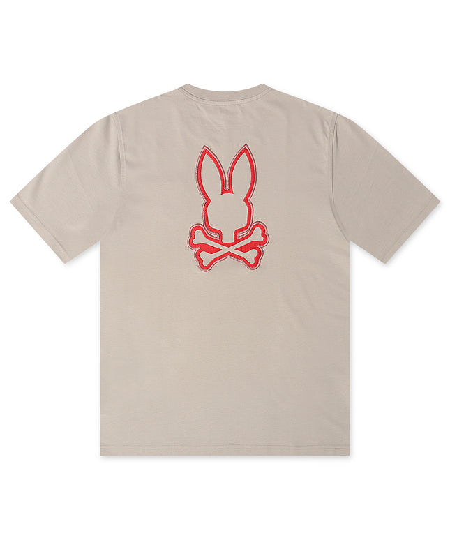Psycho Bunny Walter Back Graphic Tee - Oyster
