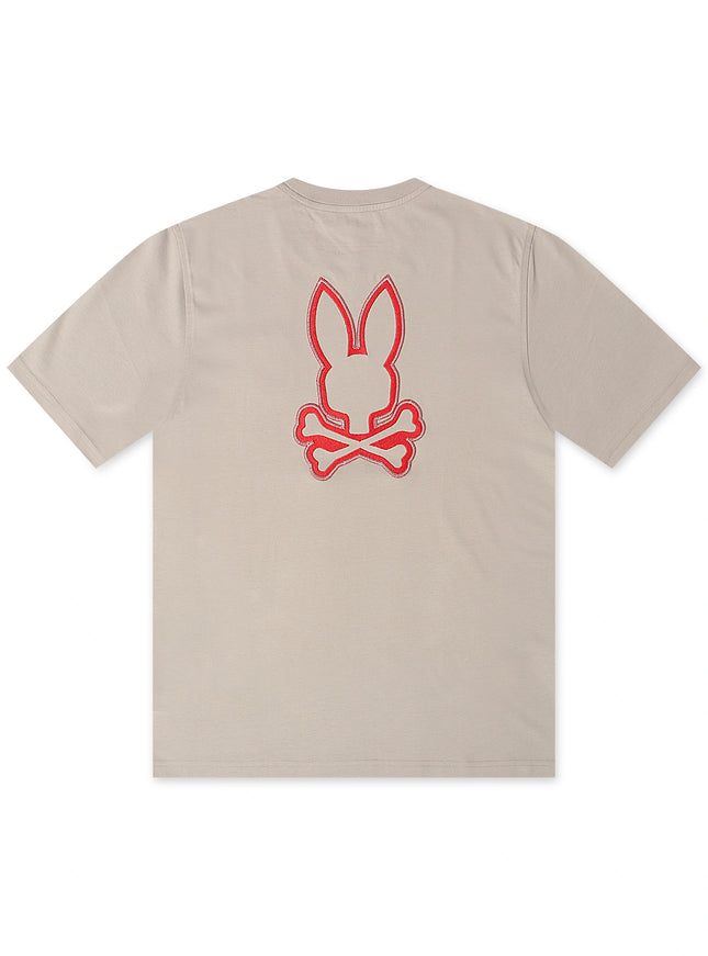 Psycho Bunny Walter Back Graphic Tee - Oyster